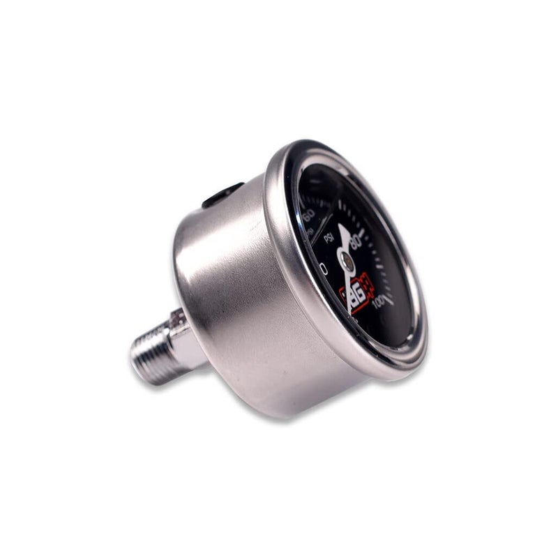 IAG Performance 0-100 PSI Liquid Filled Fuel Pressure Gauge (Black Face) - Image 2